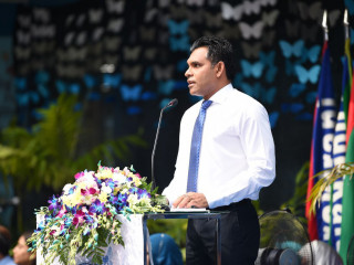 ޖަމާލުއްދީން ސުކޫލަށް 35 އަހަރު ފުރުން ފާހަގަކުރުމަށް ބޭއްވި ރަސްމިއްޔާތު ޝަރަފުވެރިކޮށްދެއްވާ ނައިބު ރައީސް ވާހަކަފުޅު ދައްކަވަނީ