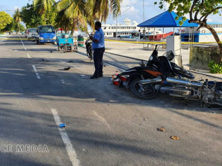 އެކްސިޑެންޓްވި ސައިކަލަށް ގެއްލުންތައް ލިބިފައި