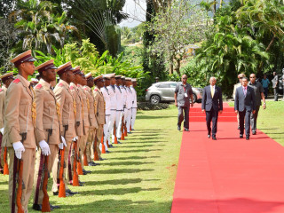 President Solih welcomed in Seychelles