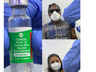 Dr. Waheed and wife Ilham Hassan have both received he Covishield vaccine; Dr. Waheed encouraged all others to do the same in order to save lives as the nation battles Covid-19