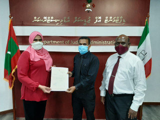 ސިވިލް ކޯޓުގެ ޗީފް އެޑްމިނިސްޓްރޭޓަރުގެ މަޤާމަށް ރަފީޢު ހަމަޖައްސަވައި، ލިޔުން ހަވާލުކޮށްދެވަނީ