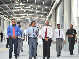 ގްރޭޓަރ މާލެ އިންޑަސްޓްރިއަލް ޒޯން ލިމިޓެޑްގެ އެމްޑީ އިބްރާހިމް ރަޝީދު، ރައީސް އިބްރާހިމް މުހައްމަދު ސޯލިހާއެކު