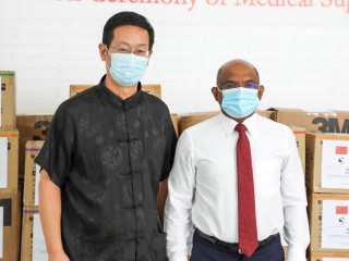 Zhang Lizhong, Chinese Ambassador to Maldives and Foreign Minister Abdulla Shahid