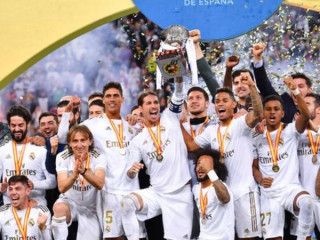 ސްޕެނިޝް ސުޕަ ކަޕްގެ ތަށްޓާއެކު ރެއާލް ކުޅުންތެރިން އުފާފާޅުކުރަނީ