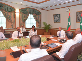 President Ibrahim Mohamed Solih with Cabinet of Ministers