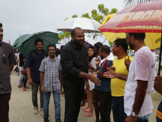 މިނިސްޓަރ އަލީ ވަހީދު ވ އަތޮޅަށް ވަޑައިގަތުން