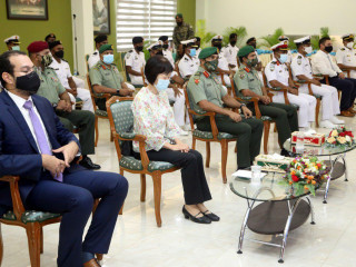 ޔޫއެންއޯޑީސީގެ ފަރާތުން އެމްއެންޑީއެފް ކޯސްޓްގާޑް އޮފިސަރުންނަށް ބޭއްވި ތަމްރީން ޕްރޮގްރާމްގެ ނިމުން