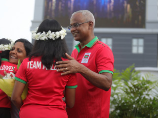 މިދިޔަ އަހަރުގެ އައިއޯއައިޖީގެ ކާމިޔާބަށްފަހު އެތުލީޓުންނަށް ރައީސް ޞާލިޙު މަރުހަބާ ދަންނަވަނިކޮށް