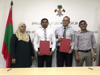 MTCC contracted with building sub base for football pitches in seven islands