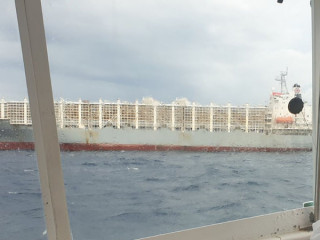 The container ship was 150 nautical miles off Maldivian waters when it asked for assistance