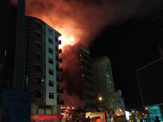 The fire broke out on Friday night