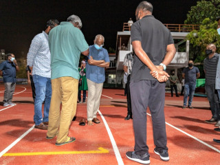 އެކުވެނި ސިންތެޓިކް ޓްރެކުގެ މަސައްކަތް ރައީސް ޞާލިޙް ބައްލަވާލައްވަނީ