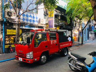 MNDF Fire and Rescue Service in action