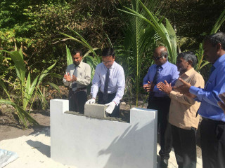 The foundation stone laying ceremony for the new courthouse in HA. Baarah