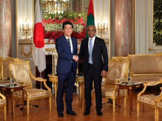 ރައީސް ސޯލިހު އާއި ޝިންޒޯ އަބޭ