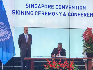 Attorney General signs the Singapore Convention on Mediation