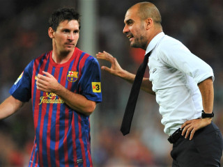 ބާސެލޯނާގެ ތަރި ލިއޮނެލް މެސީ އާއި ޕެޕް ގާޑިއޯލާ