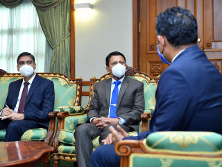 ބަންގްލަދޭޝްއިން ރާއްޖެއަށް ކަނޑައަޅުއްވާފައި ހުންނަވާ ސަފީރު، ރައީސުލްޖުމްހޫރިއްޔާގެ ނައިބުގެ އަރިހަށް އިޚްތިރާމްގެ ޒިޔާރަތެއް ކުރެއްވުން