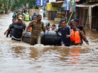 District officials have been ordered to evacuate people from danger zones