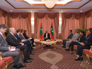 Deputy Managing Director for Asia and Pacific Department at the European External Action Service (EEAS) Paola Pampaloni, calls on President Ibrahim Mohamed Solih