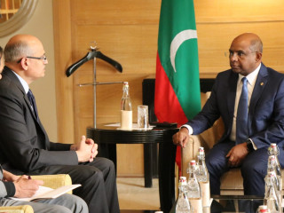 Foreign Secretary of India, Vijay Gokhale meeting with Minister of Foreign Affairs, Abdulla Shahid