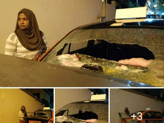 އައިމިނަތު ވަހީދާ ދުއްވަމުން އަންނަ ޓެކްސީއަށް ބަޔަކު މީހުން ގެއްލުންދީފައި