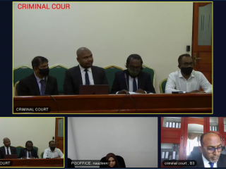 Abdul Raheem Abdulla (top image, far right) and his legal team requested an additional plea hearing, saying that they needed more time to evaluate case documents shared with them on the day of the hea