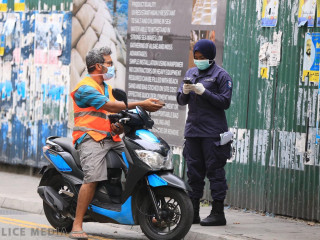 Police officers actively patrol the streets every day