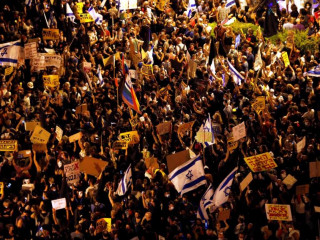 ނަތަންޔާހޫ އާ ދެކޮޅަށް އިސްރާއީލްގައި ކުރަމުންދާ މުޒާހަރާތަކުގެ ތެރެއިން