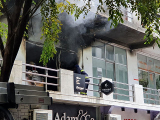 The fire was reported on Saturday afternoon