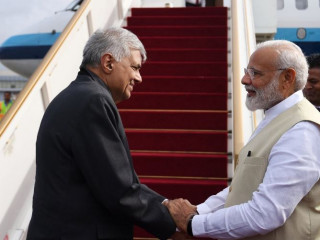 ބޮޑުވަޒީރު މޯދީ އަށް ލަންކާއިން އަލްވަދާއު ވިދާޅުވީ ބޮޑުވަޒީރު ރަނިލް ވިކްރަމަސިންހަ