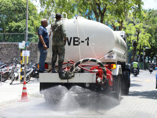 The disinfection program began on Monday