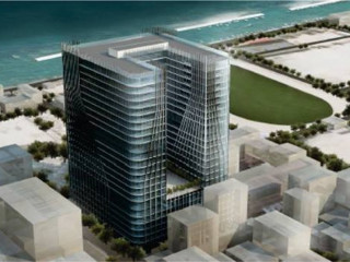 A 3-D model of the project