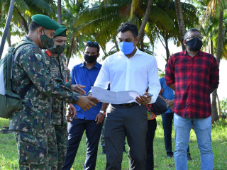 ނައިބު ރައީސް ފައިސަލް ނަސީމް ޔޫތު ސްކިލް ޑިވެލޮޕްމަންޓް ސެންޓަރު ބިނާކުރަން ހަމަޖެހިފައިވާ ސަރަހައްދު ބައްލަވާލައްވަނީ