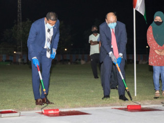 އެކުވެނި ދުވާ ޓްރެކުގައި ސިންތެޓިކް އެޅުމުގެ މަސައްކަތް ފަށައިފި