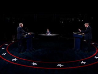 ރިޔާސީ ބަހުސްގެ ފުރަތަމަ ބުރުގައި ޓްރަމްޕް އާއި ބައިޑަން