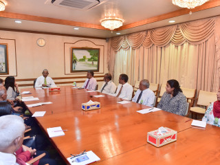 President Solih with the National Awards Council