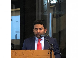 މިނިސްޓަރ އަމީން އިވެންޓުގައި ވާހަކަފުޅު ދައްކަވަނީ