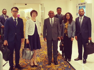 ހާރިޖީ ވަޒީރު ތައިލެންޑްގެ ފޮރިން މިނިސްޓްރީގެ ބޭފުޅުންތަކަކާއި އެކު