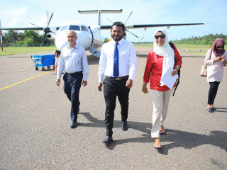 ހައުސިން އެންޑް އާރބަން ޑިވެލޮޕްމެންޓް މިނިސްޓާރ އައިމިނަތް އާތިފާ ލ. އަތޮޅަށް ކުރެއްވި ދަތުރުގެ ތެރެއިން