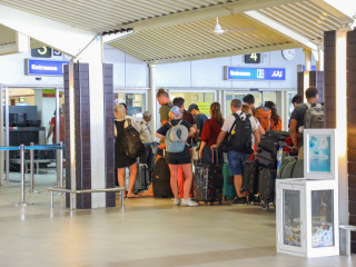 Tourists at Velana International Airport (VIA)