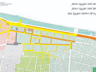 ބަންދުކުރަން ނިންމާފައިވާ ސަރަހައްދުގެ މަގު ޗާޓު