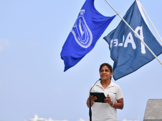 ޕްރިވެންޝަން އޮފް މެރިން ލިޓަރ އިން ދި ލަކްޝަދްވީޕް ސީ\" ޕްރޮޖެކްޓު ފެށުމުގެ ހަފްލާގައި ރައީސްގެ އަނބިކަނބަލުން ވާހަކަ ދައްކަވަނީ