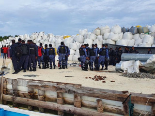 19 workers were arrested over the unrest that took place in Bodufinolhu island of Baa atoll earlier this month