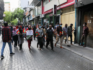 ހުސްވި ސެޕްޓެމްބަރު މަހުގެ 12 ވަނަ ދުވަހު އިދިކޮޅު ޕްރޮގްރެސިވް ކޯލިޝަނުން ބޭއްވި މުޒާހަރާގެ ތެރެއިން