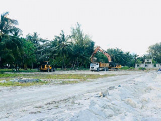 MTCC begins work on sub base for football pitch in S. Feydhoo