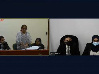 ކްރިމިނަލް ކޯޓުގައި މިއަދު ބޭއްވި ޝަރީއަތުގެ އަޑުއެހުމުގެ ތެރެއިން މަންޒަރެއް