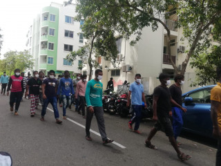 ހުޅުމާލޭގައި މަސައްކަތް ކުރާ ބިދޭސީންތަކެއް