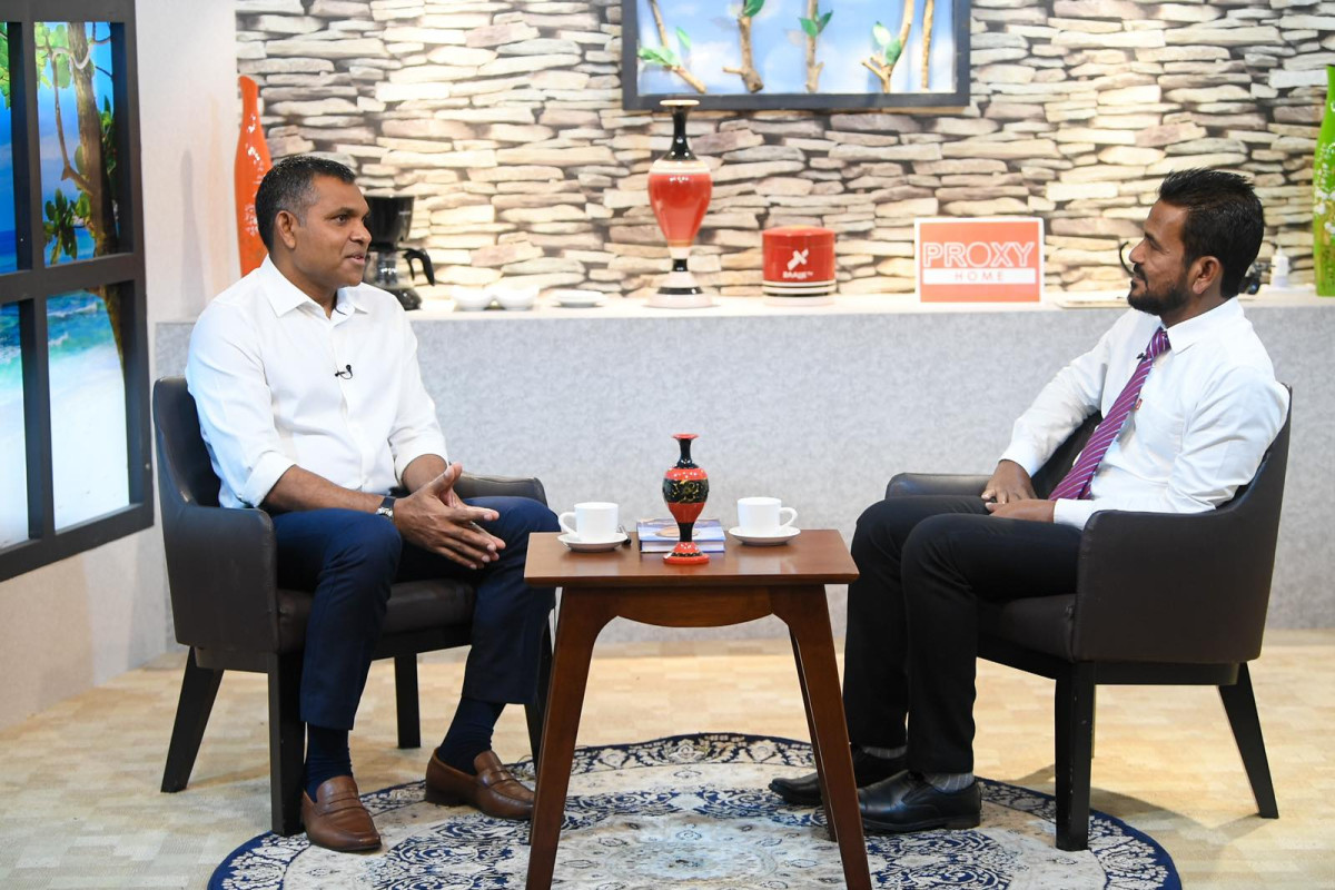 ރާއްޖެޓީވީގެ ފަށާއިރު ޕްރޮގްރާމްގައި ނާއިބުރައީސް ފައިސަލް ނަސީމް ވާހަކަފުޅު ދައްކަވަނީ