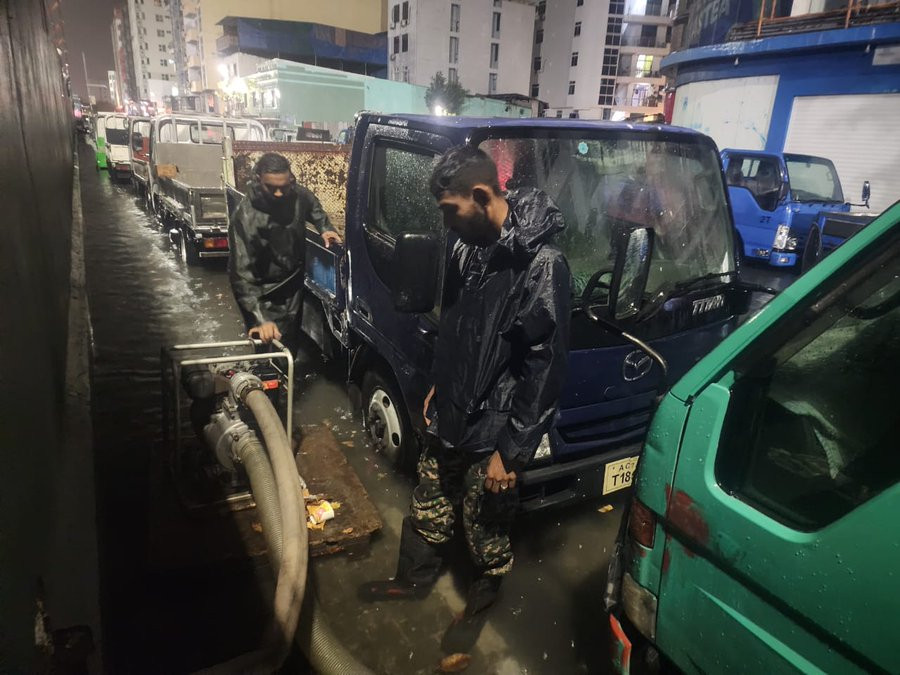 11 ޖެނުއަރީ 2025 - މާލޭގައި ފެން ބޮޑުވުން